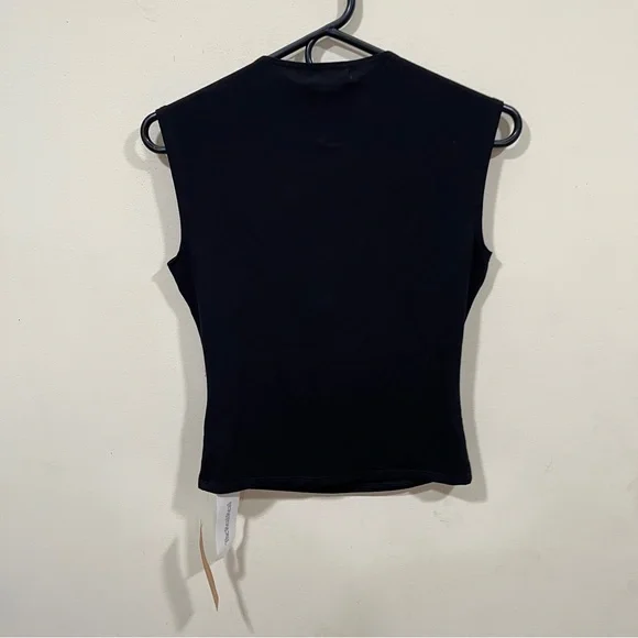 NWT Reformation black blouse top size medium Shae Knit Top - Picture 5 of 8